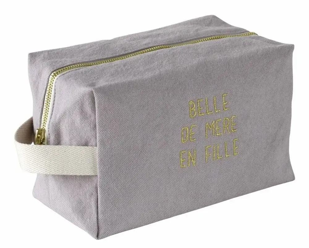 Pochettes - Trousse cube Belle Poivre rose L 22 x 14 x 10,5 - LA CERISE SUR LE GATEAU