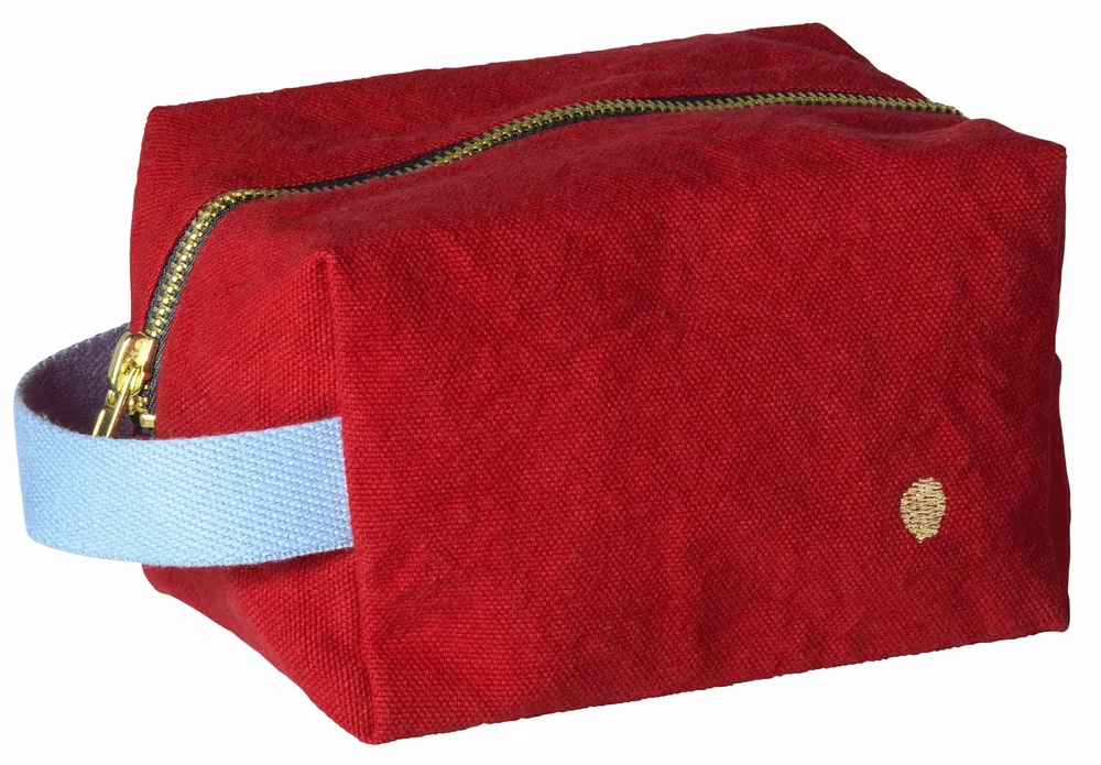 Pochettes - Trousse cube Iona Cherry S 15,5 x 10 x 10 - LA CERISE SUR LE GATEAU
