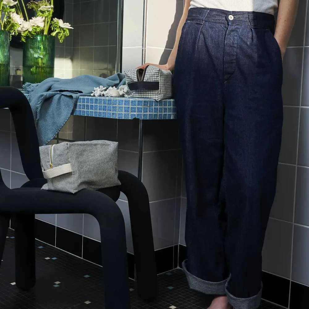 Pochettes - Trousse cube Finette Caviar L 22 x 14 x 10,5 - LA CERISE SUR LE GATEAU