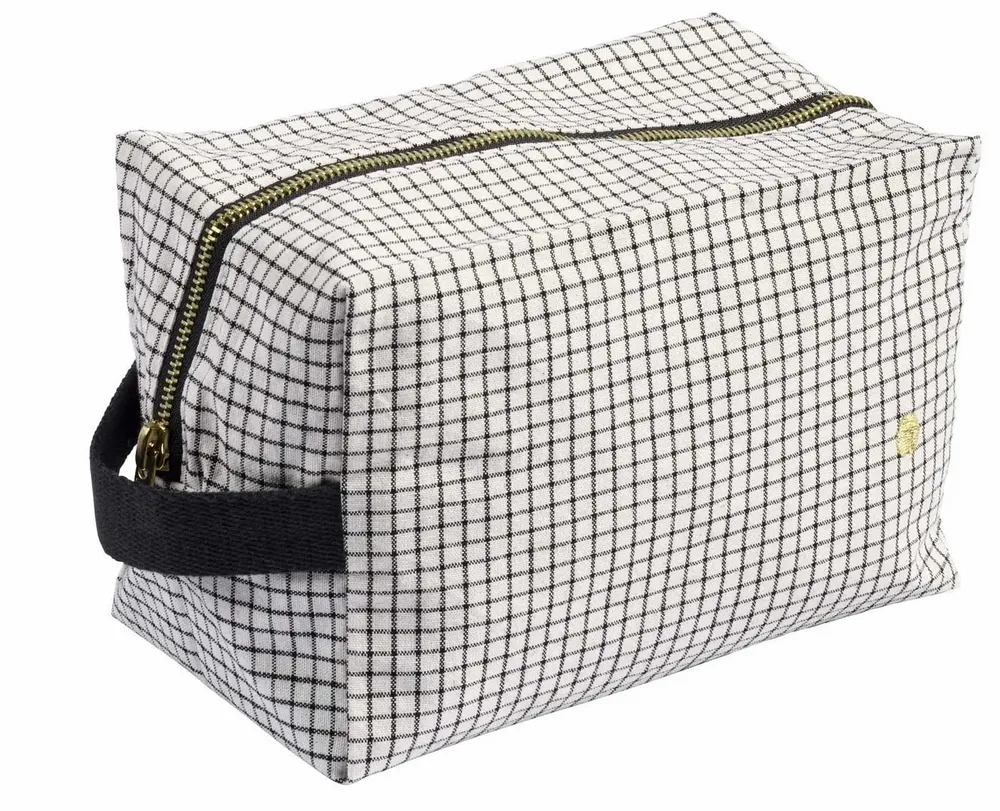Pochettes - Trousse cube Gustave Caviar L 22 x 14 x 10,5 - LA CERISE SUR LE GATEAU