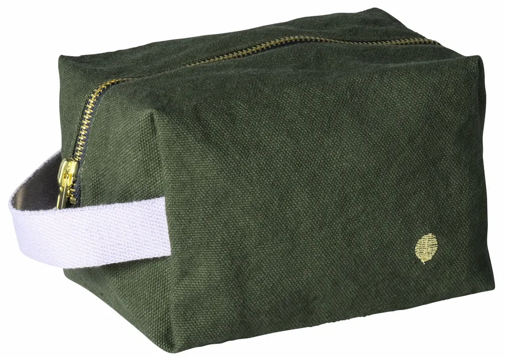 Pochettes - Trousse cube Iona Kale L 22 x 14 x 10,5 - LA CERISE SUR LE GATEAU