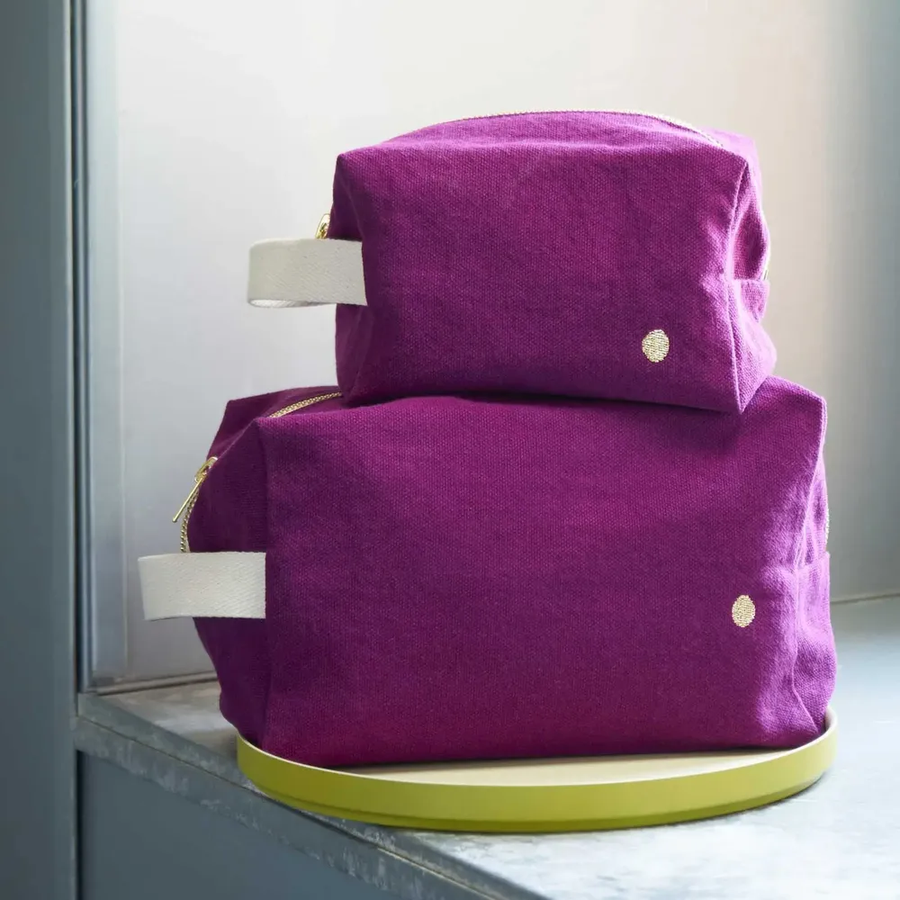 Pochettes - Trousse cube Iona Purple rain L 22 x 14 x 10,5 - LA CERISE SUR LE GATEAU
