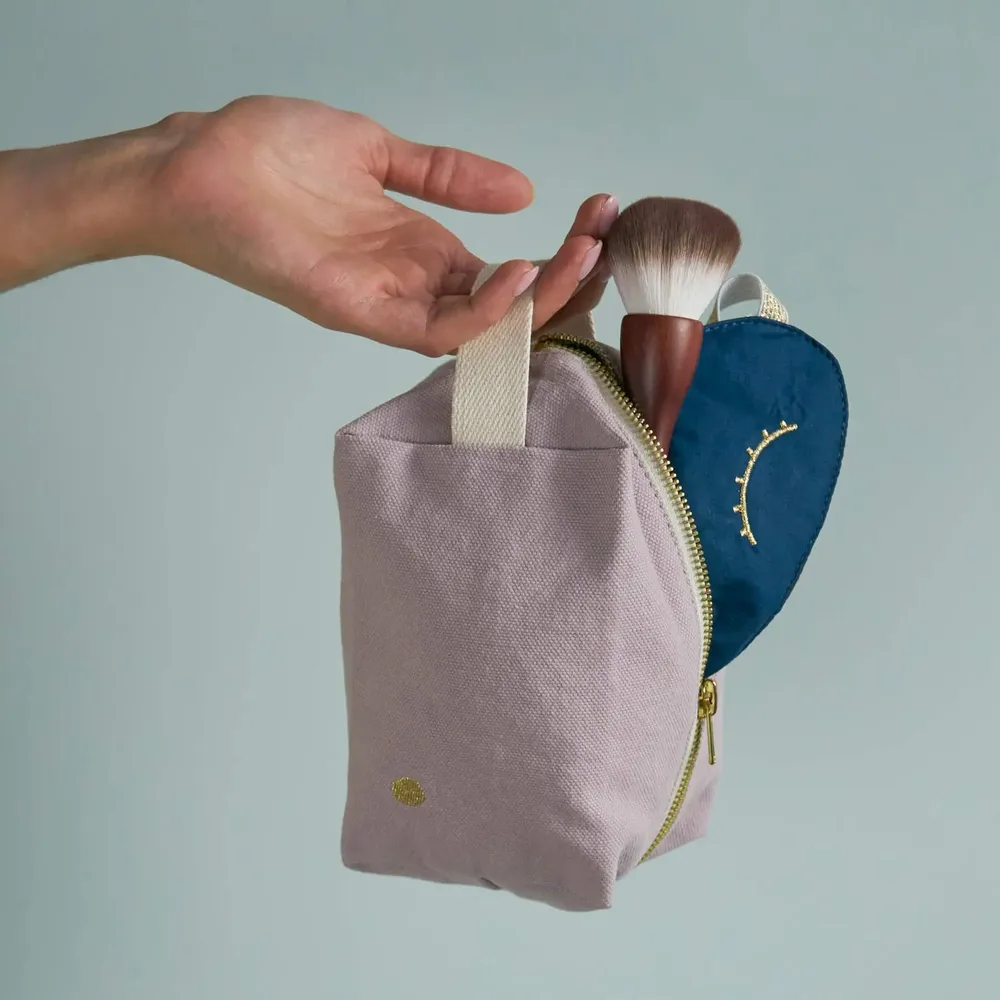 Clutches - Cube Cosmetic Bag Iona Poivre rose S 15,5 X 10 X 10 - LA CERISE SUR LE GATEAU