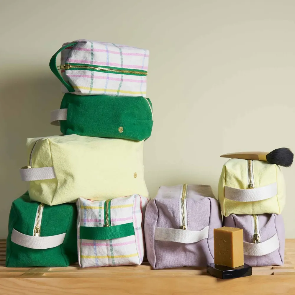 Clutches - Cube Cosmetic Bag Iona Poivre rose S 15,5 X 10 X 10 - LA CERISE SUR LE GATEAU