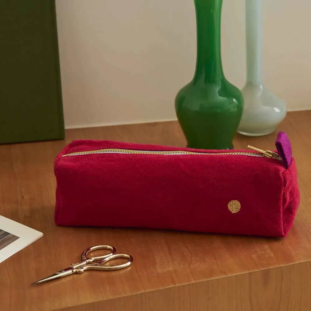 Clutches - Iona Pencil Case Cherry 6 X 20 X 6 - LA CERISE SUR LE GATEAU