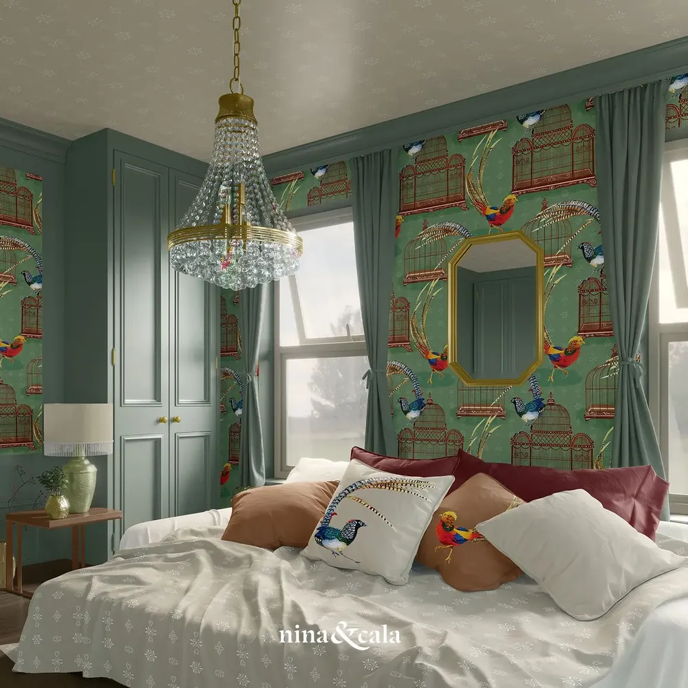 Papiers peints - COLLECTION DE MODÈLES NON MIS EN CAGE - NINA & CALA