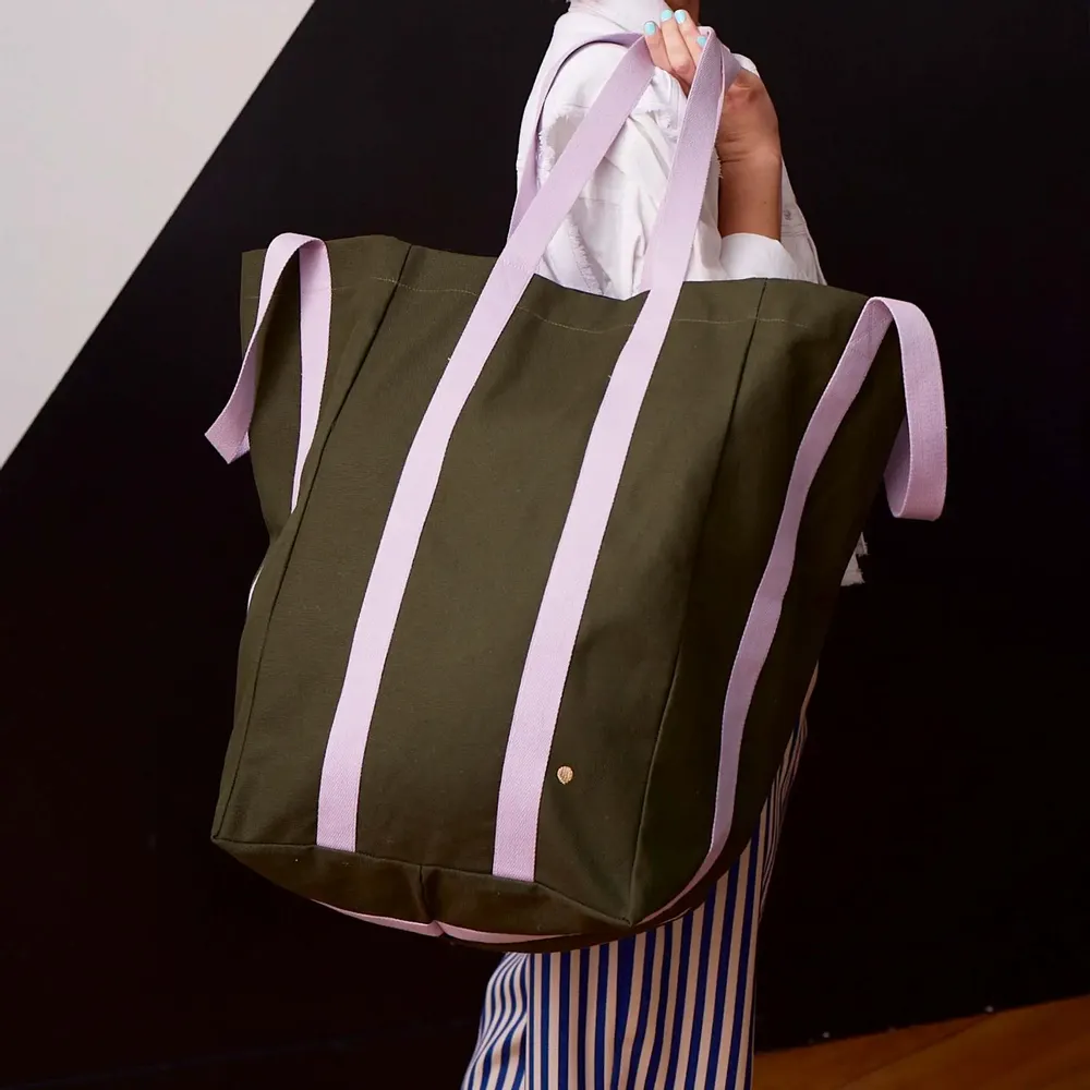 Sacs et cabas - Sac maxi Poppins Iona Kale 48 x 33 x 33 - LA CERISE SUR LE GATEAU