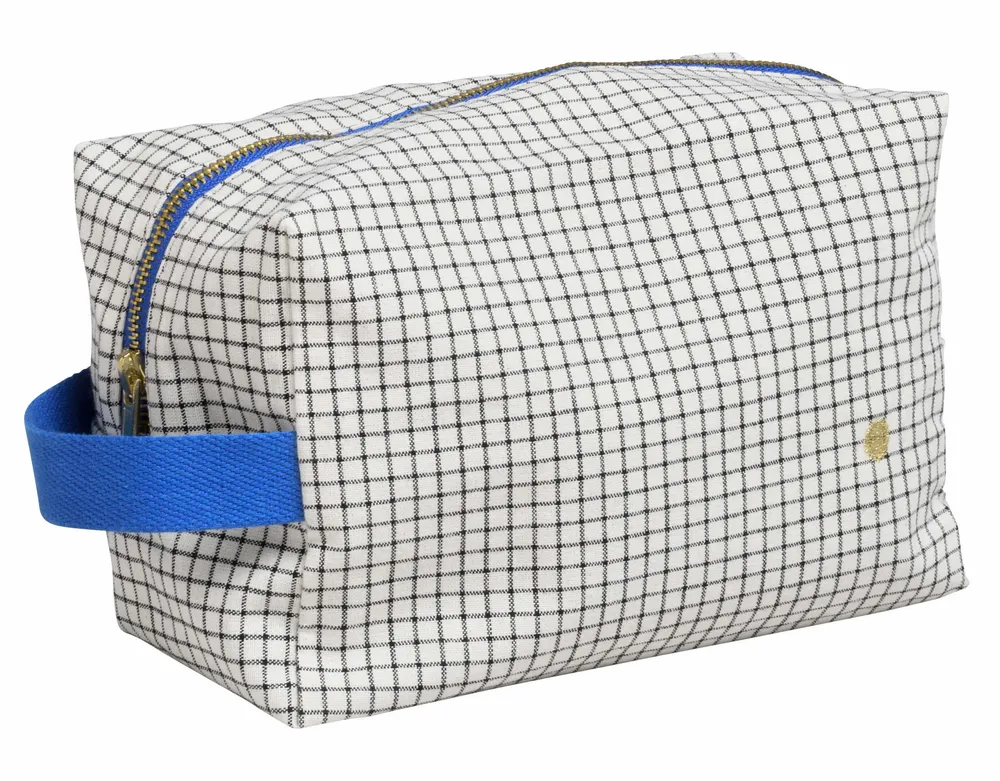Pochettes - Trousse cube Stylo Bleu L 14 x 22 x 11 - LA CERISE SUR LE GATEAU
