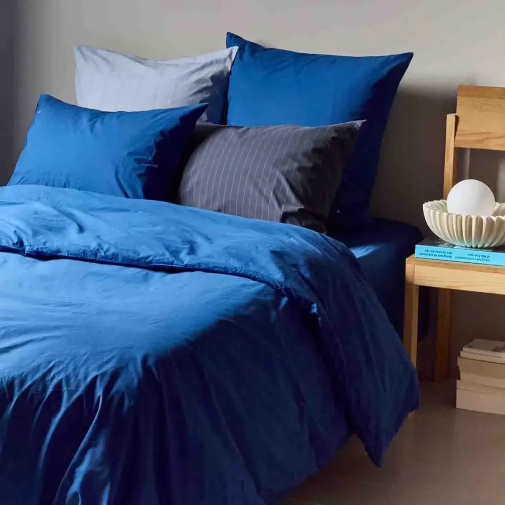 Linge de lit - Taie d'oreiller Chloé Ciel 65 x 65 - LA CERISE SUR LE GATEAU