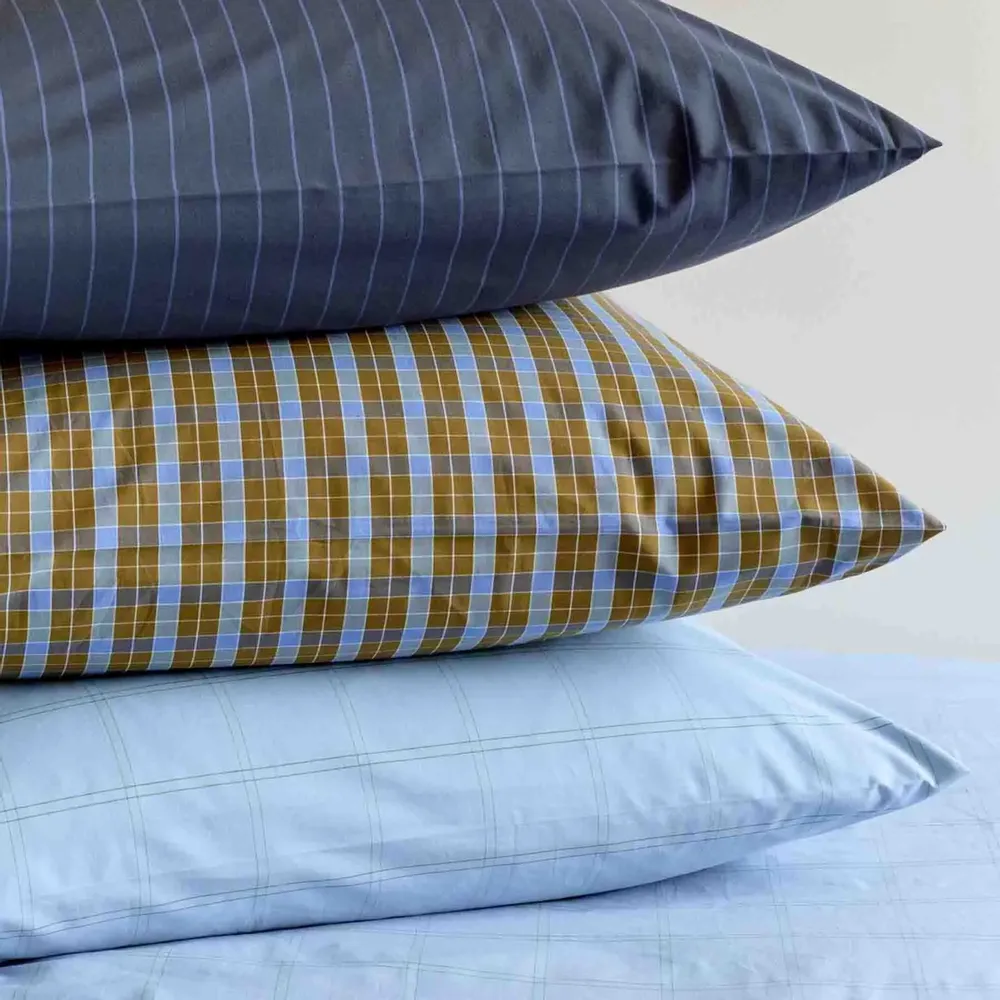 Linge de lit - Taie d'oreiller Chloé Ciel 65 x 65 - LA CERISE SUR LE GATEAU