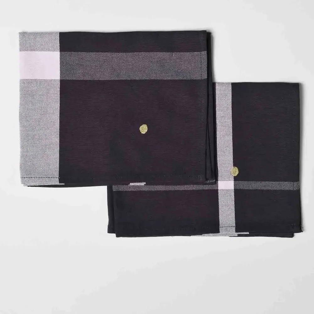 Nappes - Lot de 2 sets de table La nonna Caviar 40 x 50 x 1 - LA CERISE SUR LE GATEAU