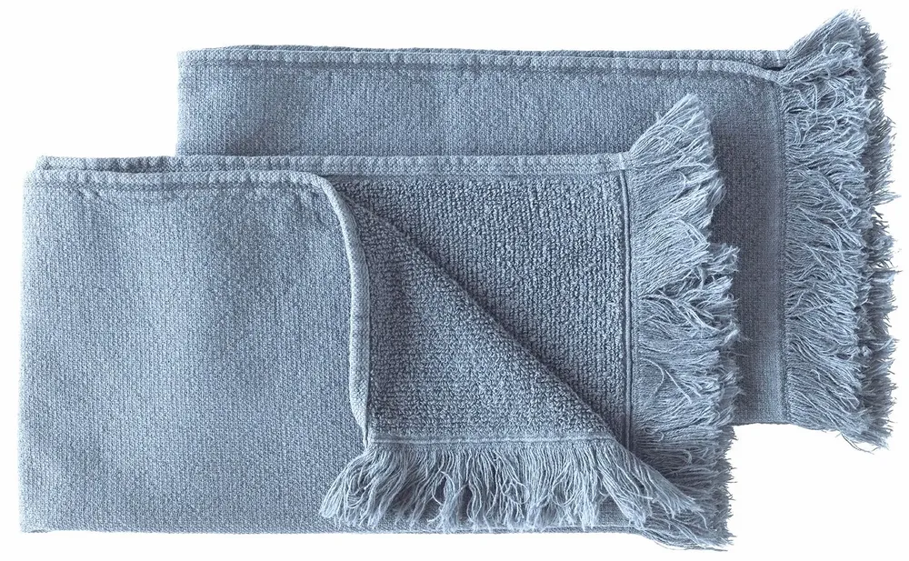 Bath towels - Set of 2 Luna guest towels Bluetiful 50 X 30 - LA CERISE SUR LE GATEAU