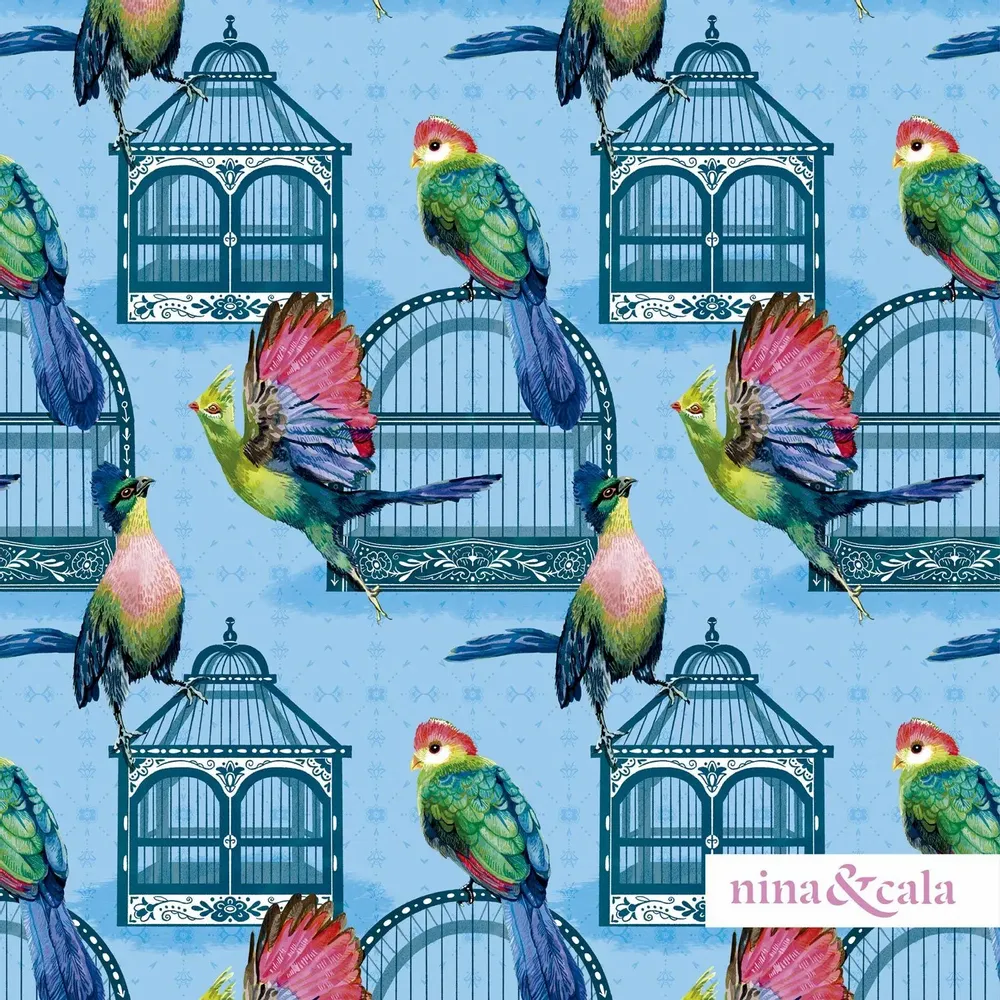 Papiers peints - COLLECTION DE MODÈLES NON MIS EN CAGE - NINA & CALA