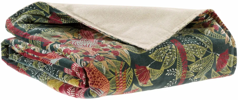 Linge de lit - Edredon imprimé Ewan Multico 85 x 200 - MAISON VIVARAISE - SDE VIVARAISE WINKLER