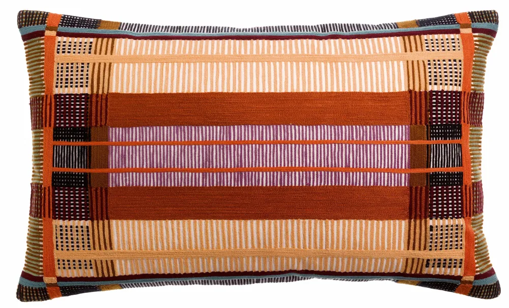 Coussins - Coussin brodé Kaël Multico 40 x 65 - MAISON VIVARAISE - SDE VIVARAISE WINKLER