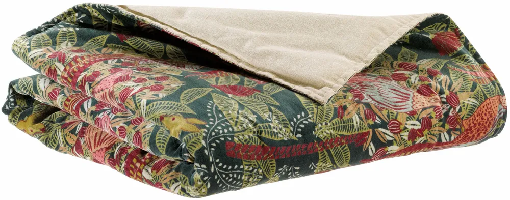 Plaids - Plaid imprimé Ewan Multico 135 x 200 - MAISON VIVARAISE - SDE VIVARAISE WINKLER