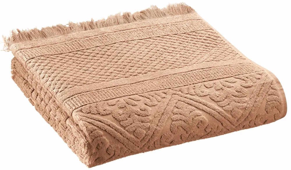 Bath towels - Zoé Bath Towel Noisette 50 X 100 - MAISON VIVARAISE - SDE VIVARAISE WINKLER