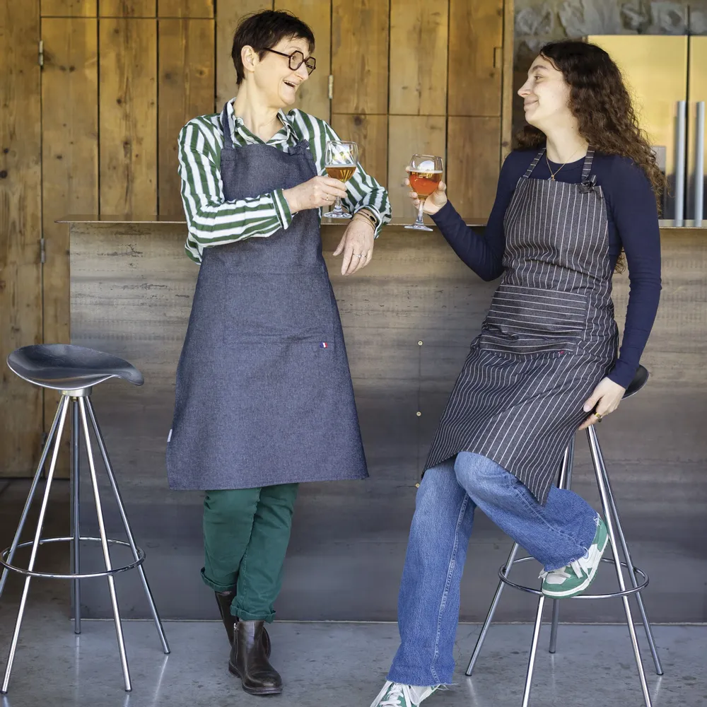 Tabliers de cuisine - Tablier de cuisine Algar Caviar 64 x 85 - MAISON VIVARAISE - SDE VIVARAISE WINKLER