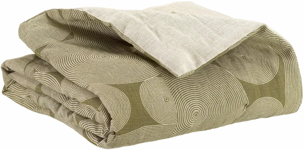 Linge de lit - Edredon imprimé Tito Naturel 85 x 200 - MAISON VIVARAISE - SDE VIVARAISE WINKLER
