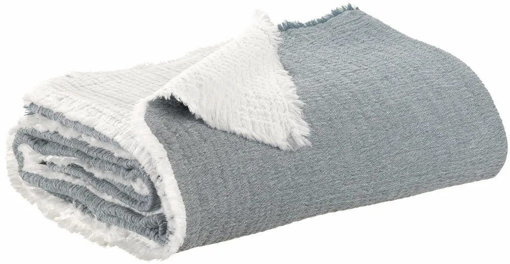 Linge de lit - Jeté Emilio Pacific 180 x 260 - MAISON VIVARAISE - SDE VIVARAISE WINKLER