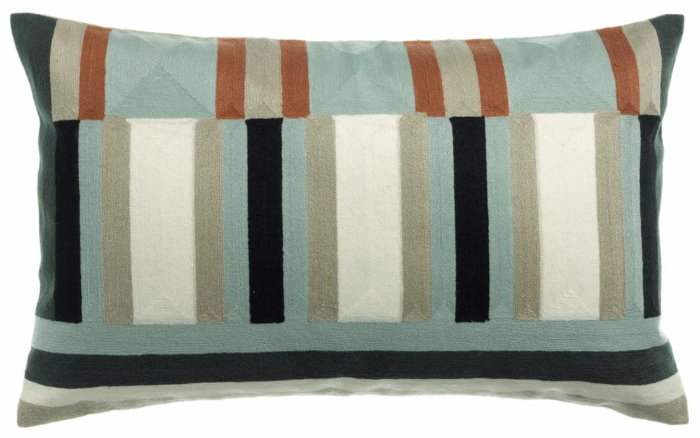 Coussins - Coussin brodé Jason Cèdre 40 x 65 - MAISON VIVARAISE - SDE VIVARAISE WINKLER