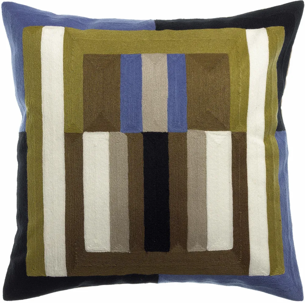 Coussins - Coussin brodé Jason Ciel 45 x 45 - MAISON VIVARAISE - SDE VIVARAISE WINKLER