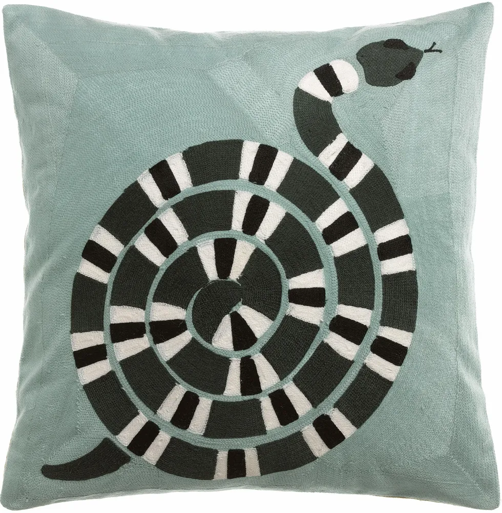 Coussins - Coussin brodé Yoka Ciel 45 x 45 - MAISON VIVARAISE - SDE VIVARAISE WINKLER