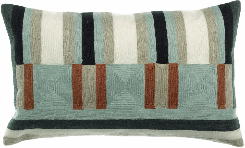 Coussins - Coussin brodé Jason Cèdre 30 x 50 - MAISON VIVARAISE - SDE VIVARAISE WINKLER