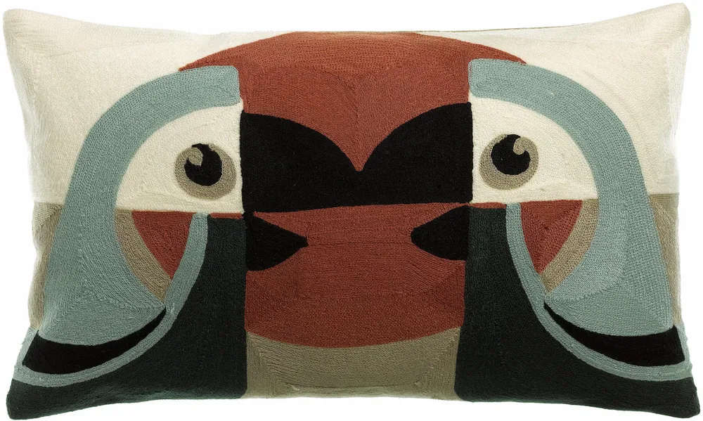 Coussins - Coussin brodé Loro Cèdre 30 x 50 - MAISON VIVARAISE - SDE VIVARAISE WINKLER