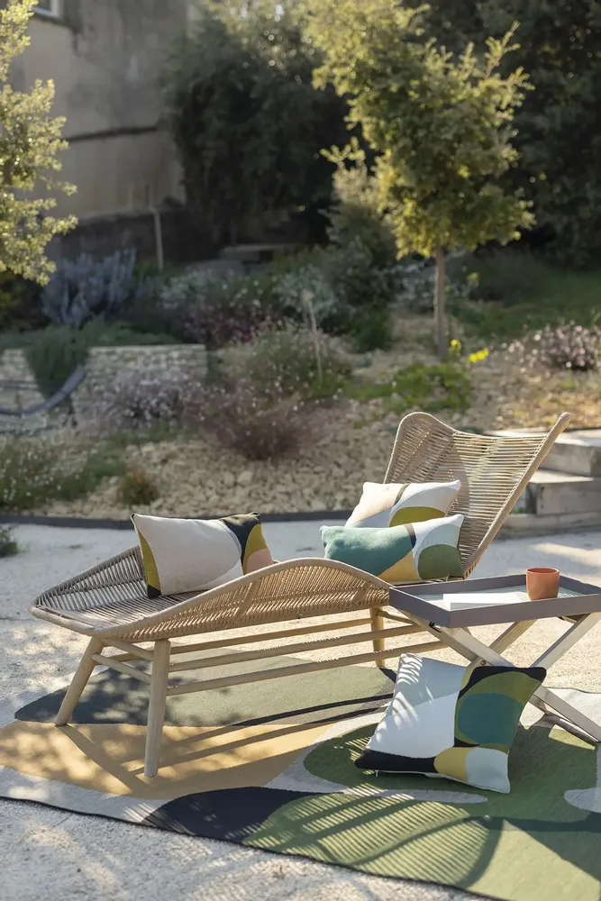 Coussins - Coussin Leana outdoor Moka 45 x 45 - MAISON VIVARAISE - SDE VIVARAISE WINKLER