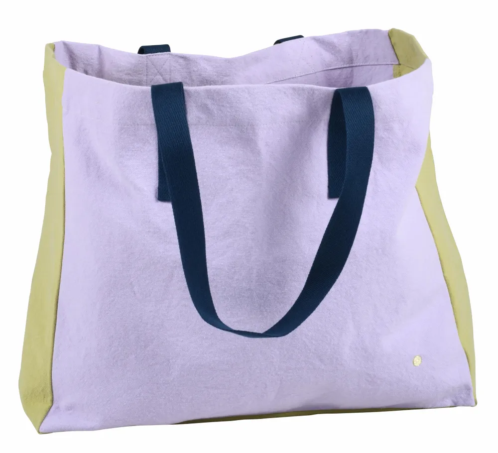Bags and totes - Tote Bag Tricolo Lilas 38 X 46 X 18 - LA CERISE SUR LE GATEAU