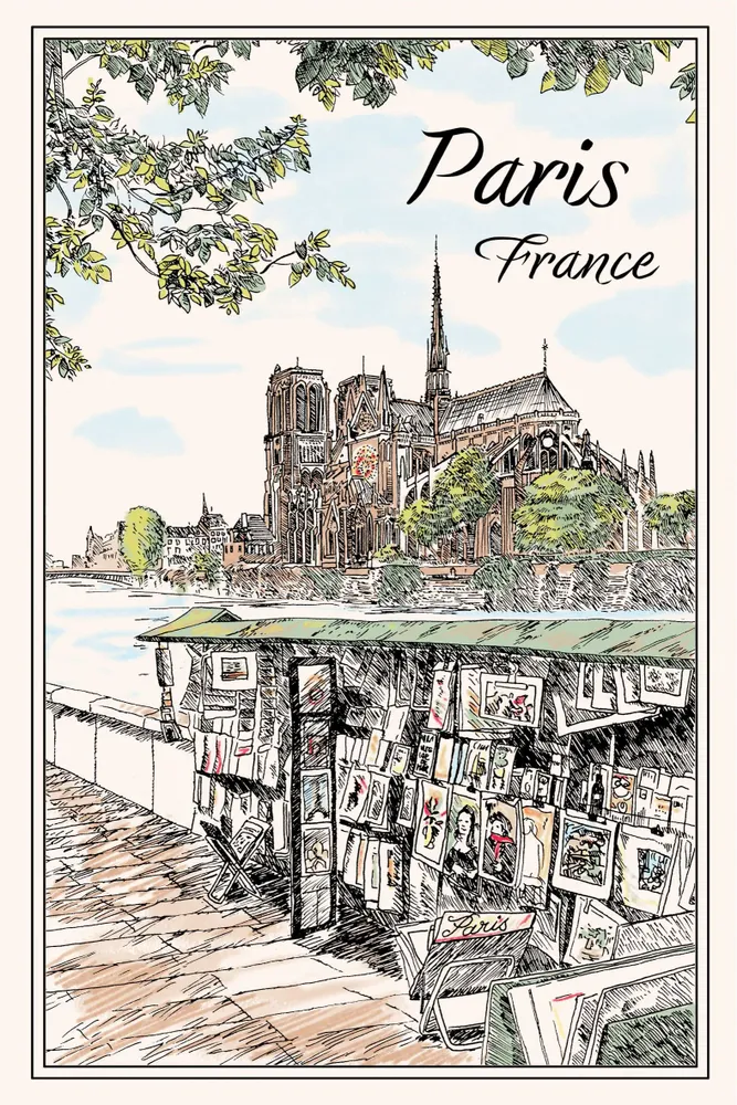 Dish towels - Tea Towel Quai Notre Dame Écru 48 X 72 - MAISON VIVARAISE - SDE VIVARAISE WINKLER