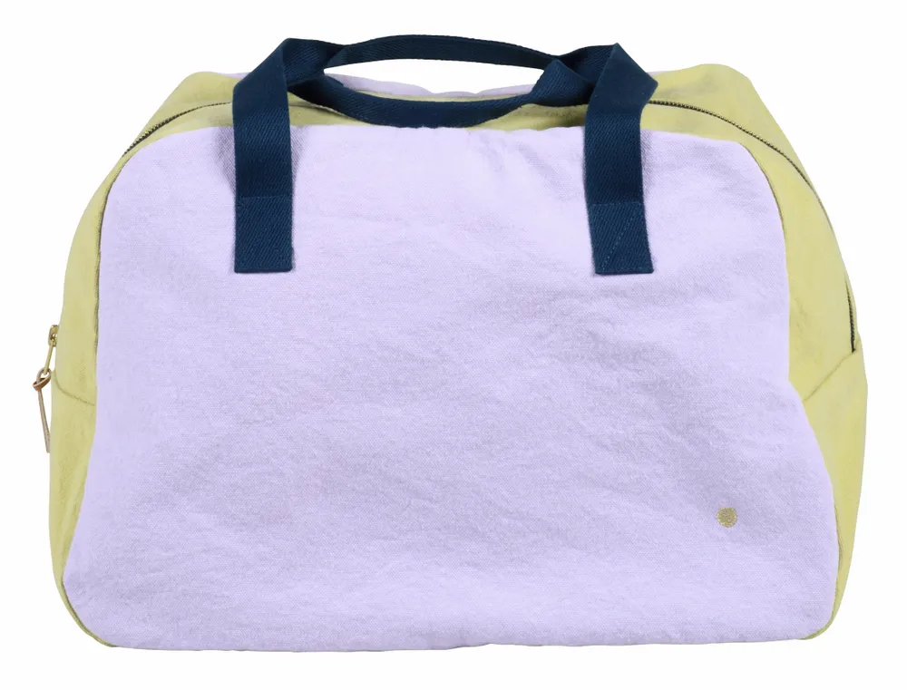 Bags and totes - Weekend Bag Tricolo Lilas 28 X 42 X 20 - LA CERISE SUR LE GATEAU