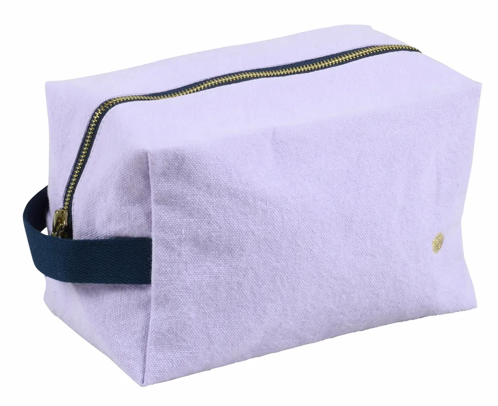 Pochettes - Trousse cube Iona Lilas 14 x 22 x 11 - LA CERISE SUR LE GATEAU