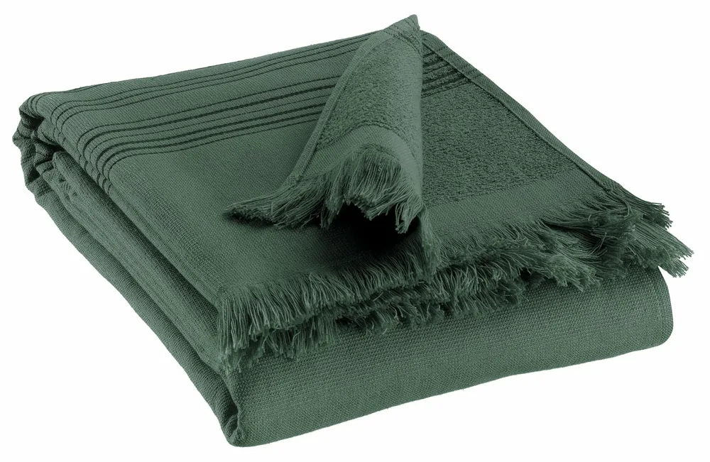 Linge de lit - Drap hammam Cancun Abysse 90 x 180 - MAISON VIVARAISE - SDE VIVARAISE WINKLER