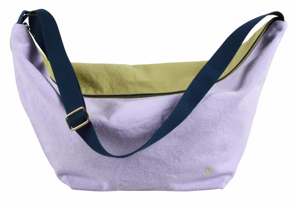 Bags and totes - Half-moon bag Tricolo Lilas 53 X 28 X 12 - LA CERISE SUR LE GATEAU