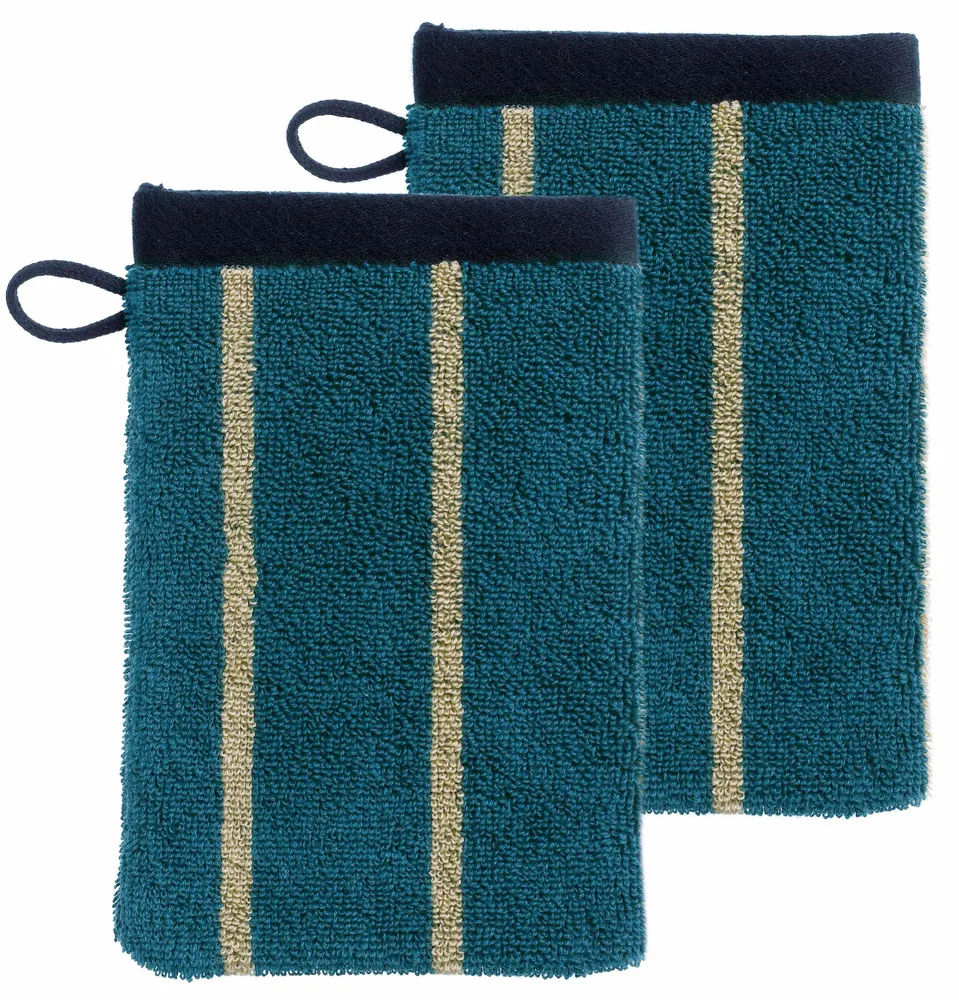 Other bath linens - Set of 2 wash mitts Charly Abyss 15 X 21 - LA CERISE SUR LE GATEAU