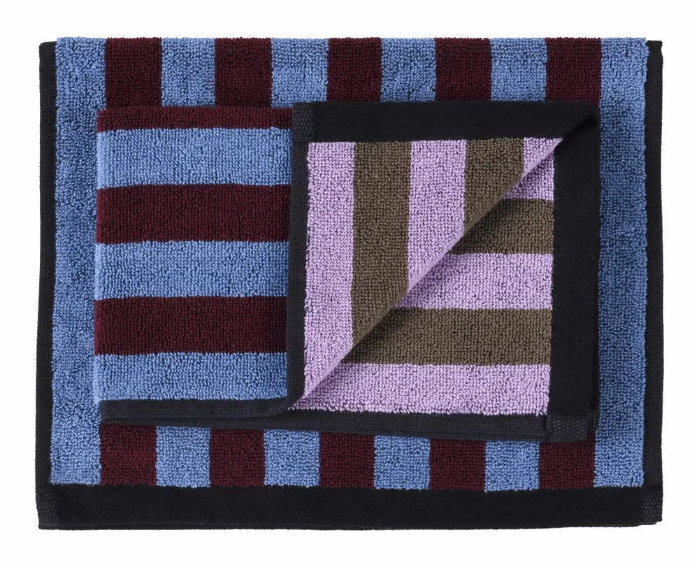 Bath towels - Set of 2 guest towels Charly Myrtille 30 X 50 - LA CERISE SUR LE GATEAU