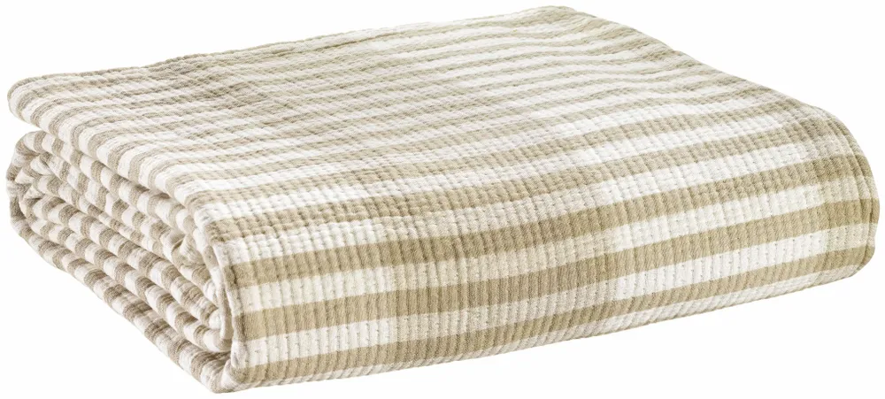 Linge de lit - Jeté Calista Galet 180 x 260 - MAISON VIVARAISE - SDE VIVARAISE WINKLER