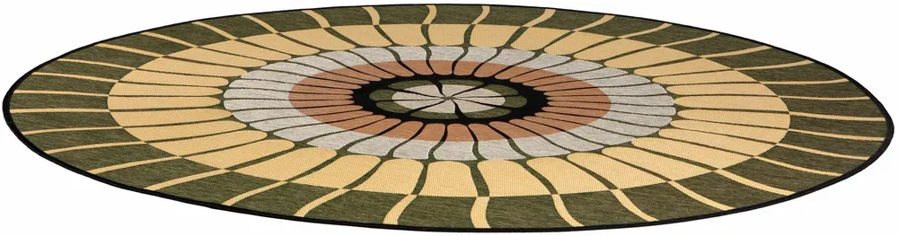 Rugs - Outdoor Rug Zeno Cèdre Diamètre 200 - MAISON VIVARAISE - SDE VIVARAISE WINKLER
