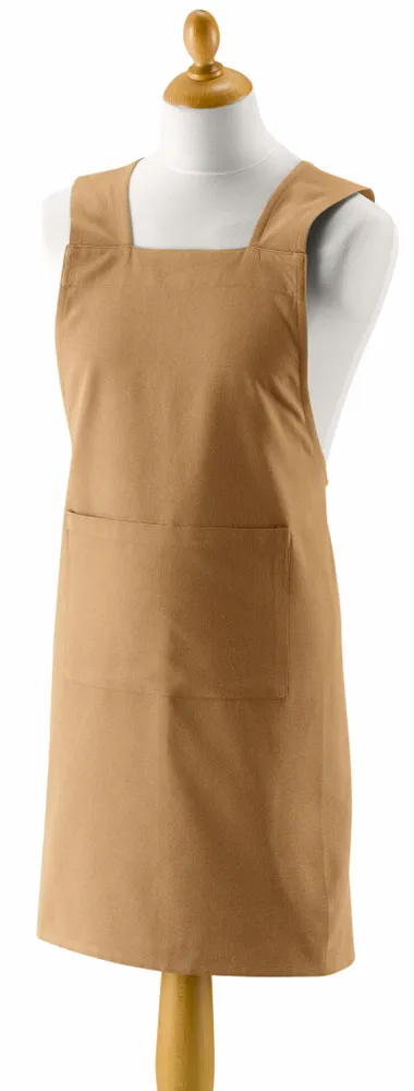 Aprons - Recycled kitchen apron Gen Tabac 120 X 85 - MAISON VIVARAISE - SDE VIVARAISE WINKLER
