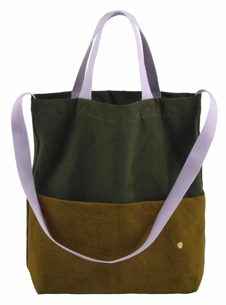 Sacs et cabas - Sac my city Tricolo Kale nuts 37 x 35 x 9 - LA CERISE SUR LE GATEAU