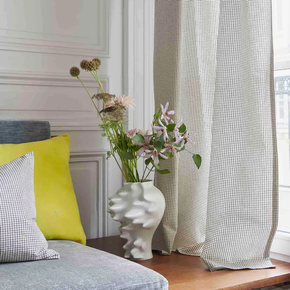 Curtains and window coverings - Gustave Curtain Gustave Caviar 280 X 140 - LA CERISE SUR LE GATEAU