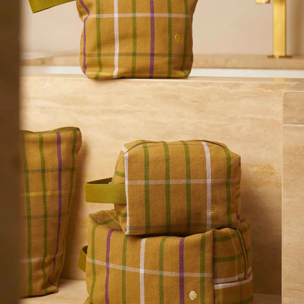 Clutches - Cube Toiletry Bag Scotty Marron L 22 X 14 X 10,5 - LA CERISE SUR LE GATEAU