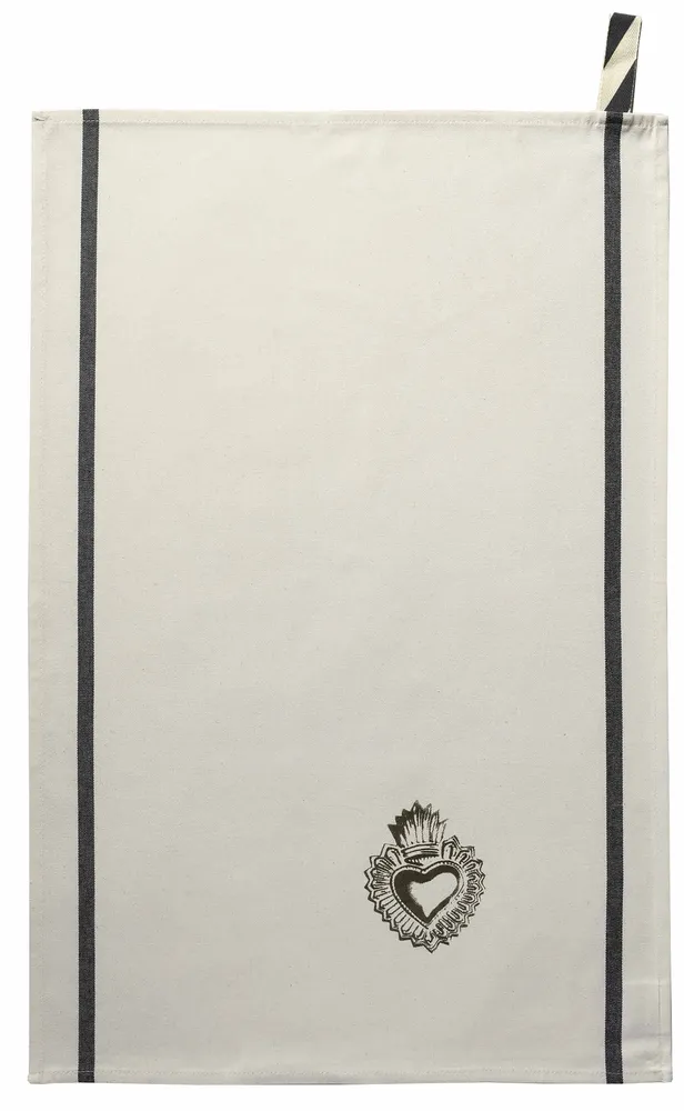 Torchons - Torchon Bon coeur Or 70 x 50 - LA CERISE SUR LE GATEAU