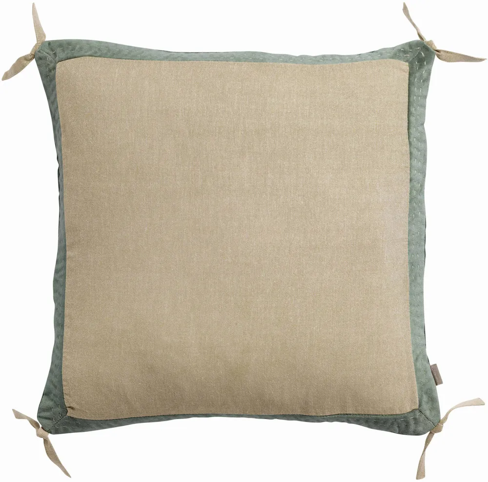Coussins - Coussin Elise Chambray Verveine 45 x 45 - MAISON VIVARAISE - SDE VIVARAISE WINKLER