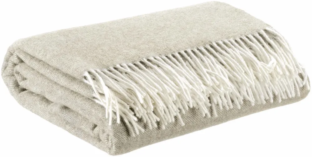 Throw blankets - Carina Throw Blanket Nuage 130 X 190 - MAISON VIVARAISE - SDE VIVARAISE WINKLER