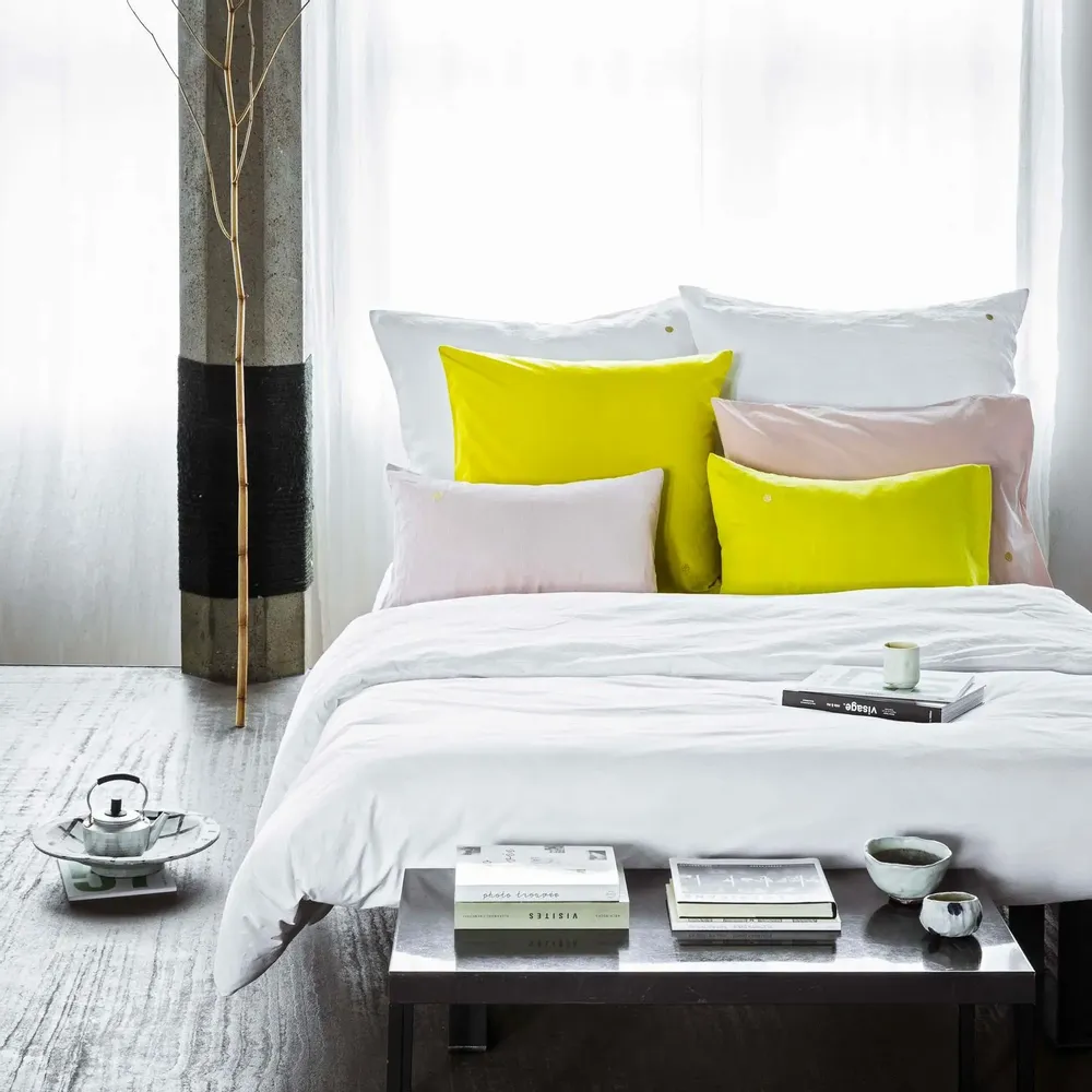 Bed linens - Céleste Duvet Cover Milk 200 X 140 - LA CERISE SUR LE GATEAU