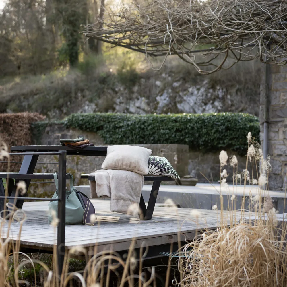 Throw blankets - Liwen Throw Blanket Naturel 140 X 180 - MAISON VIVARAISE - SDE VIVARAISE WINKLER