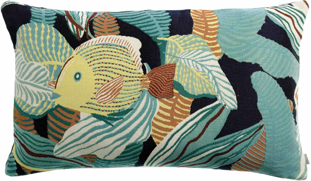 Cushions - Dori Outdoor Cushion Lagon 40 X 65 - MAISON VIVARAISE - SDE VIVARAISE WINKLER